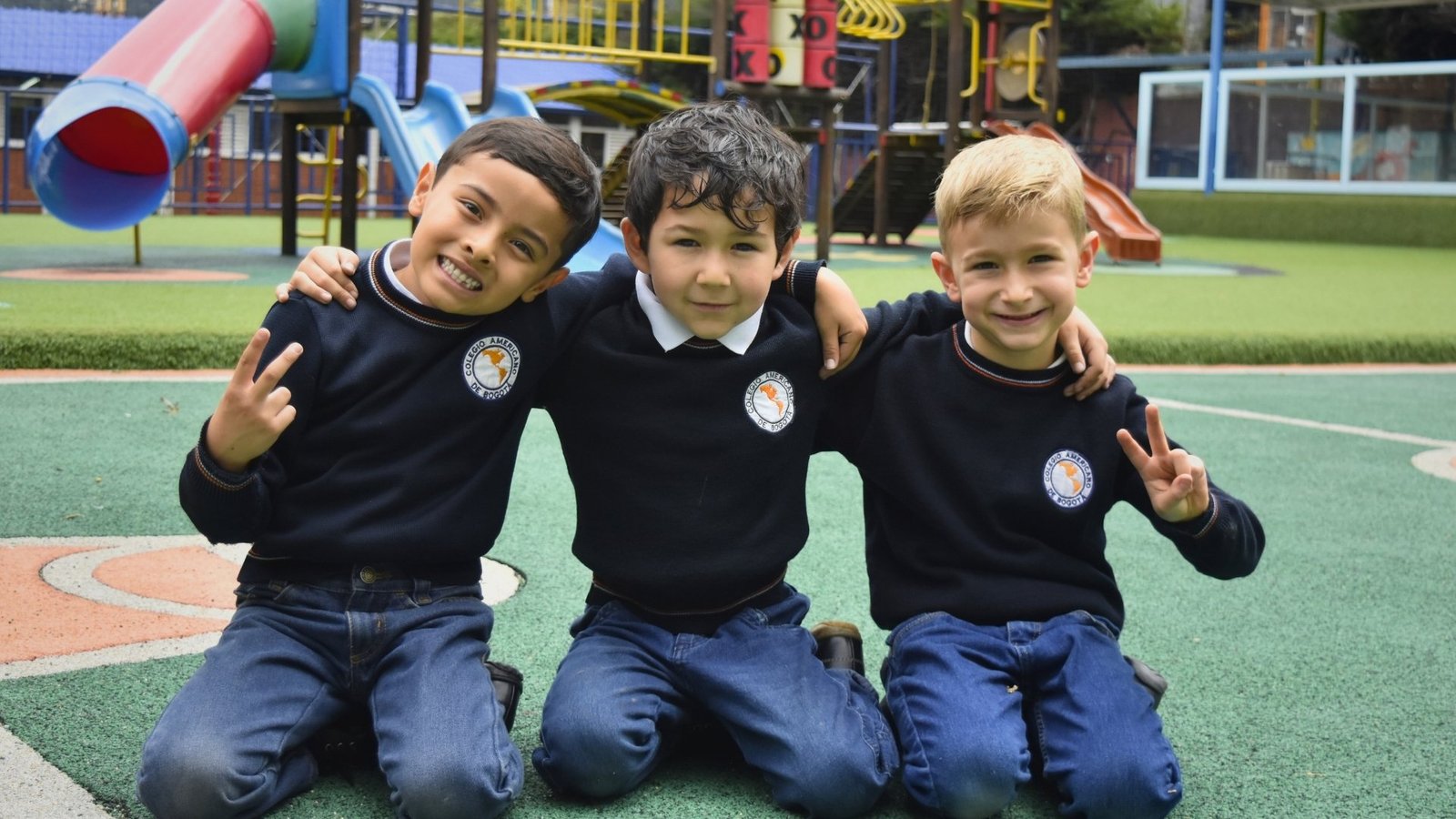 Estudiantes de preescolar del Colegio Americano