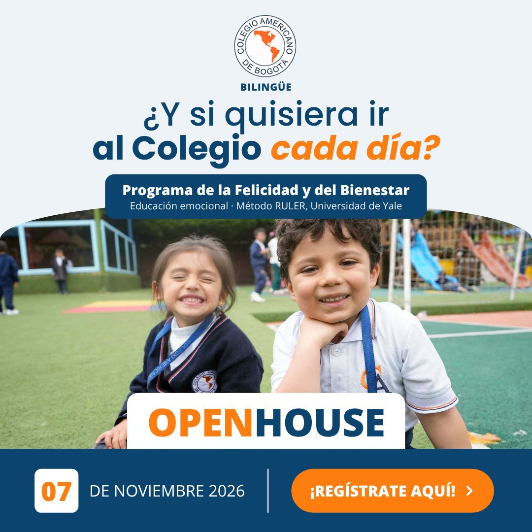 Open House sábado 7 de noviembre de 2026. Regístrate aquí.